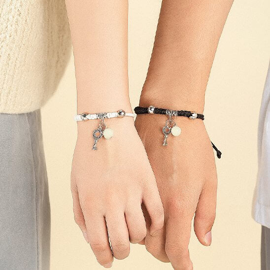 bracelet couple symbole unique