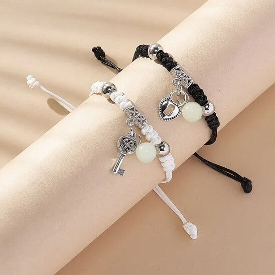 bracelet couple symbole unique