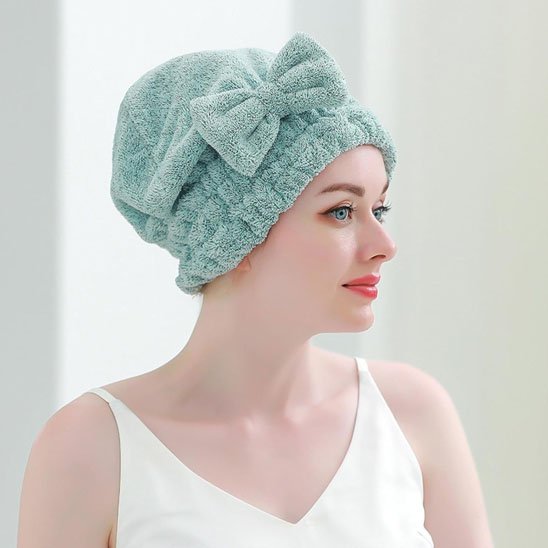 Serviette microfibre cheveux 